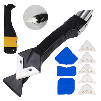 11Pcs 3 in 1 Silicone Caulking Tools