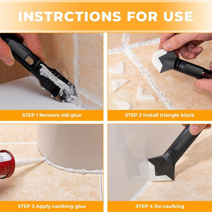 11Pcs 3 in 1 Silicone Caulking Tools